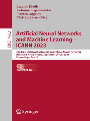 cover image of Artificial Neural Networks and Machine Learning